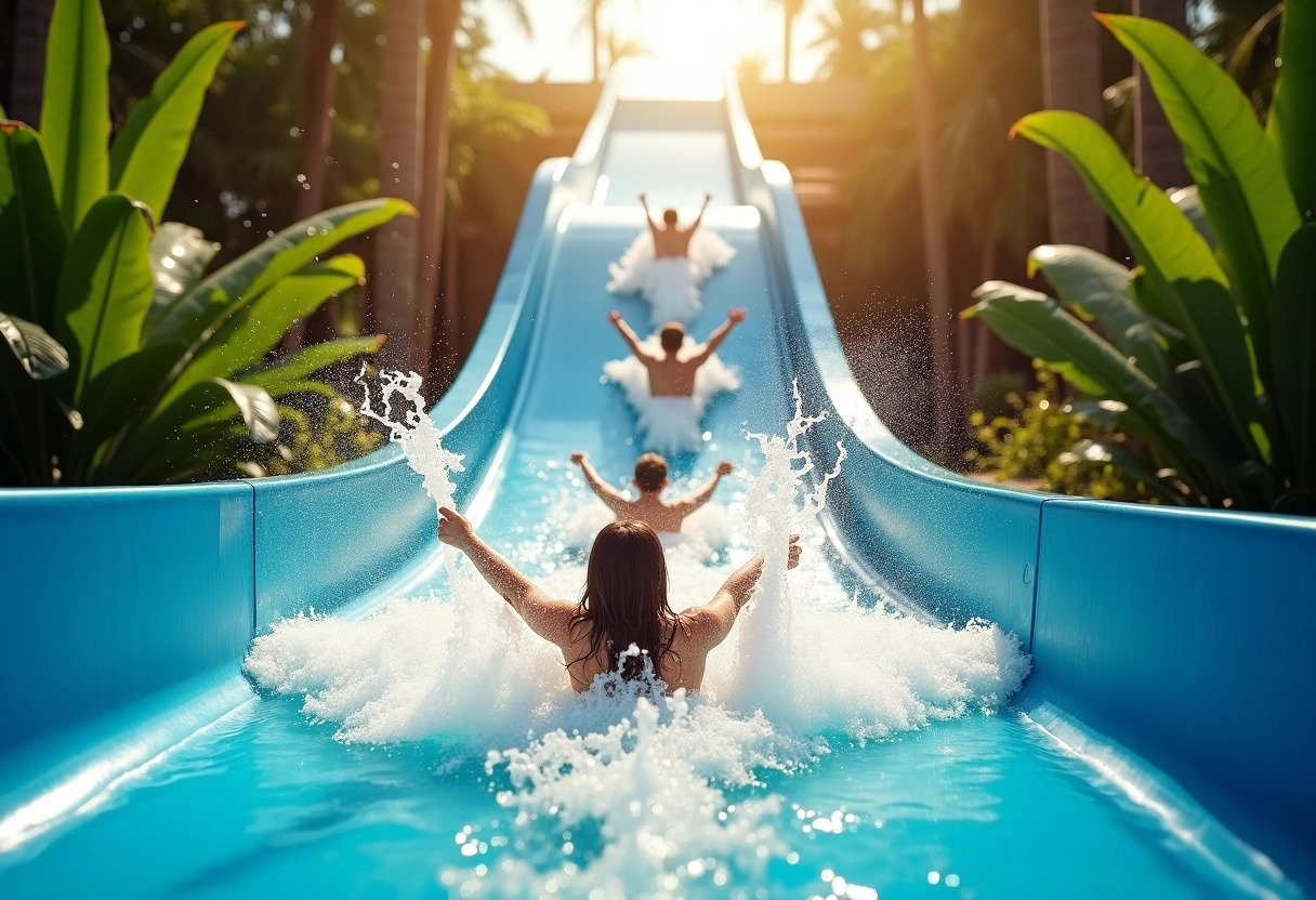 toboggan aquatique